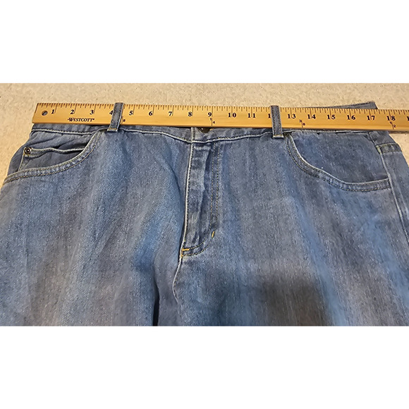 Liz Claiborne Women’s Jeans Straight Leg Blue Denim Mid Rise Size 14 Long - Picture 7 of 13